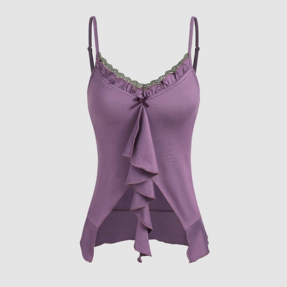 Purple Ruffle Top - Picture 4 of 11